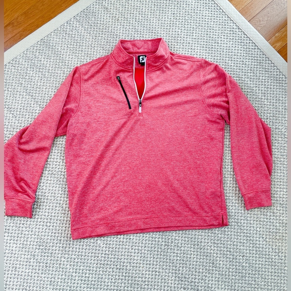 FootJoy red mens Quarter-Zip Performance Pullover – Women’s XL